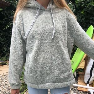 Large fuzzy sweat shirt